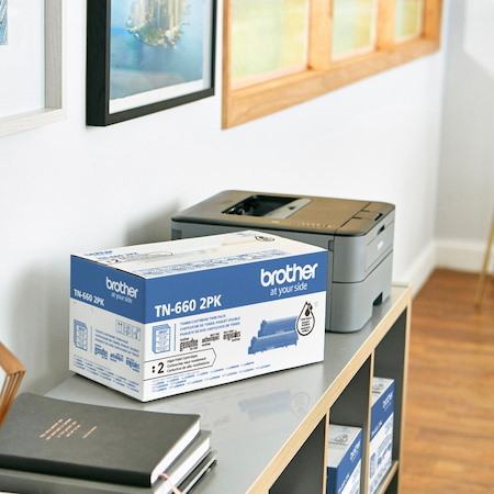 Brother TN-660 Original High Yield Laser Toner Cartridge - Twin-pack - Black - 2 / Box