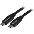 StarTech.com 4m 13 ft USB C Cable with Power Delivery (5A) - M/M - USB 2.0 - USB-IF Certified - USB 2.0 Type C Cable