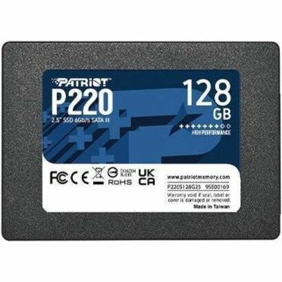 Patriot Memory P220 128 GB Solid State Drive - 2.5" Internal - SATA (SATA/600)