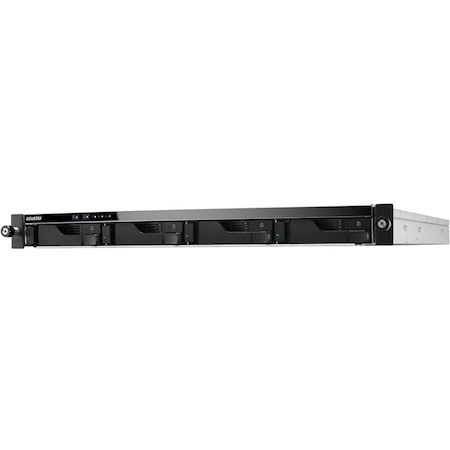 ASUSTOR Lockerstor 4RD AS6504RD 4 x Total Bays SAN/NAS Storage System - 8 GB Flash Memory Capacity - Intel Atom C3538 Quad-core (4 Core) 2.10 GHz - 8 GB RAM - DDR4 SDRAM - 1U Rack-mountable