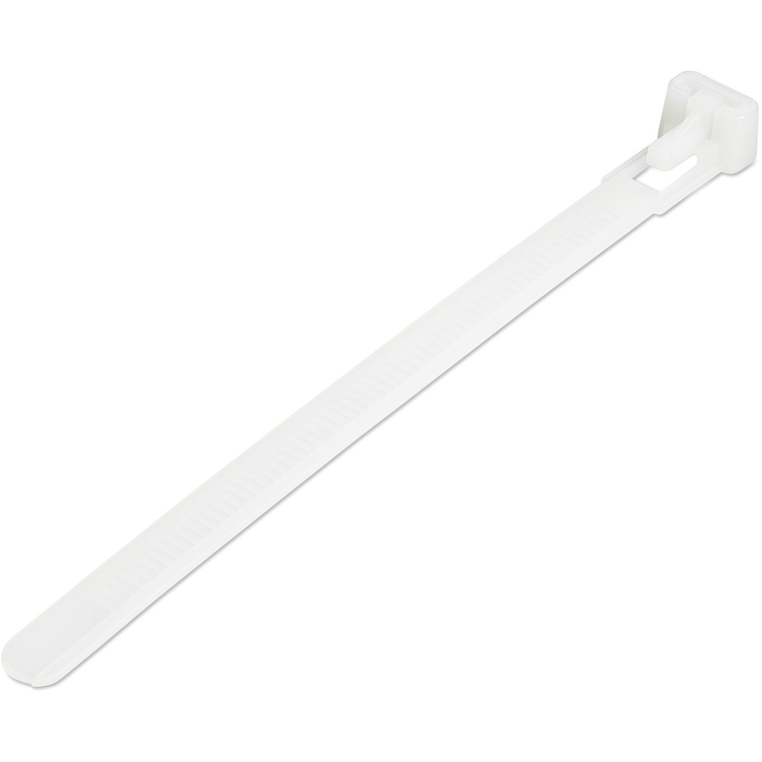 StarTech.com 100 Pack 5" Reusable Cable Ties - White Small Releasable Nylon/Plastic Zip Ties Resealable Adjustable Network Cable Wraps UL