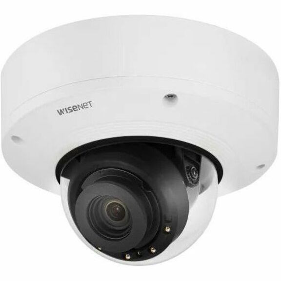 Wisenet PNV-A6081R 2 Megapixel Outdoor Full HD Network Camera - Color - Dome - White - TAA Compliant