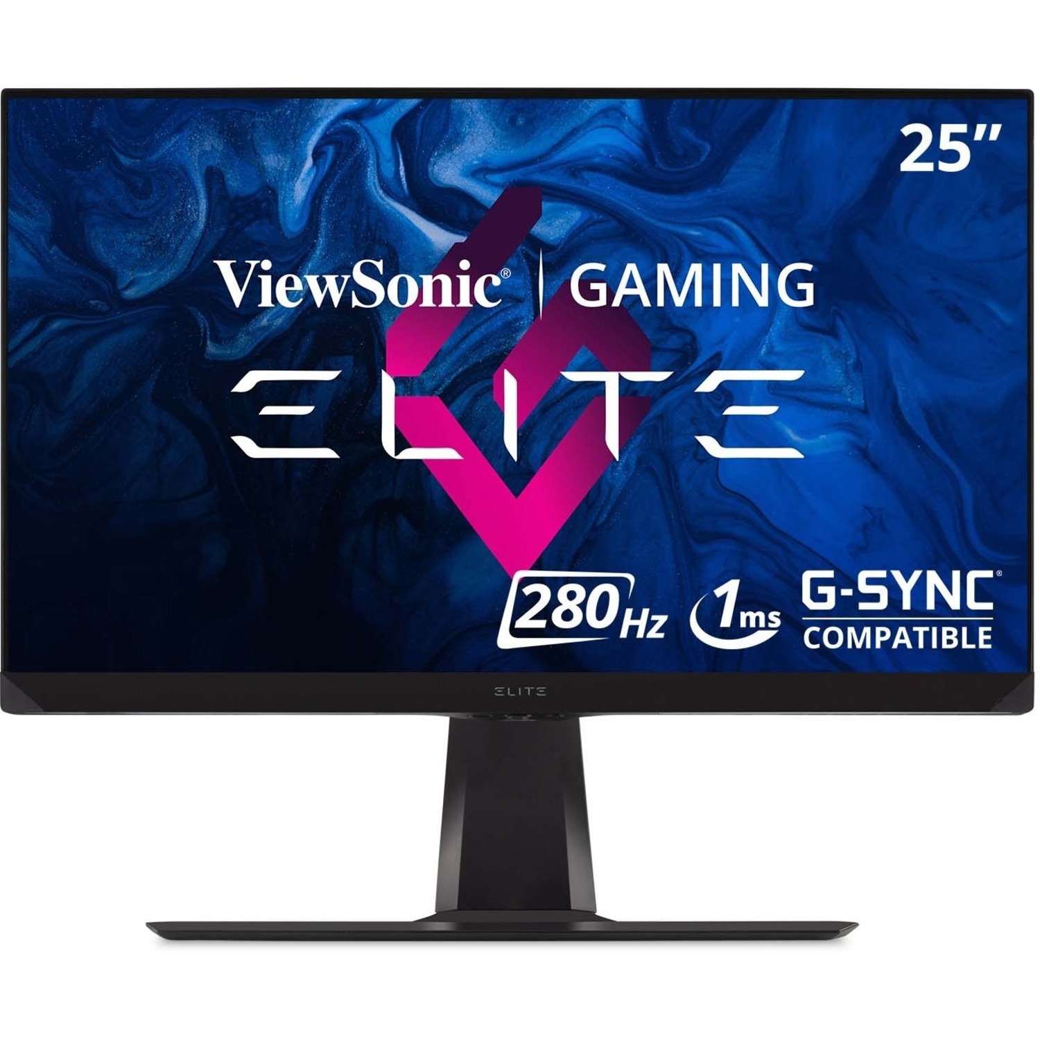 ViewSonic ELITE XG250 25 Inch 1080p 1ms 280Hz IPS Gaming Monitor with GSYNC Compatible, HDR400, RGB Lighting, and Advanced Ergonomics for Esports