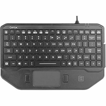 Getac Rugged Keyboard - Cable Connectivity - USB 2.0 Interface - LED - English (UK)