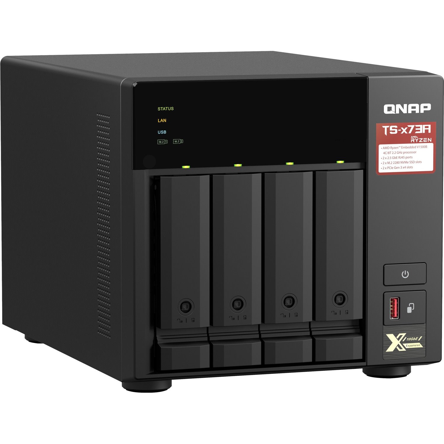 QNAP TS-473A-8G SAN/NAS Storage System