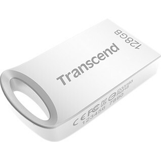 Transcend JetFlash 710 128 GB USB 3.1 Type A Flash Drive - Silver