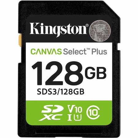 Kingston Canvas Select Plus 128 GB Class 10/UHS-I (U1) V10 SDXC - 1