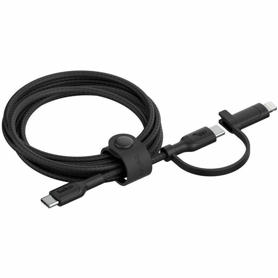 Belkin BoostCharge Pro 2-in-1 Cable with USB-C and Lightning Connector