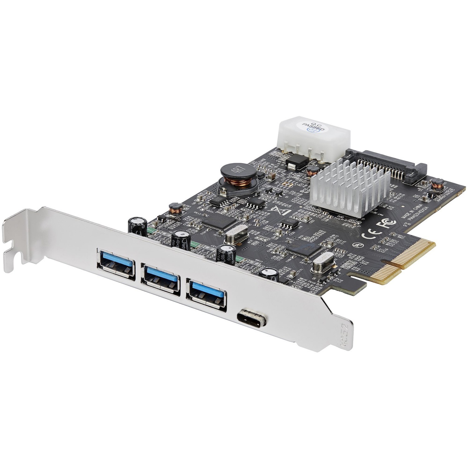 StarTech.com USB-adapter - PCI Express x4 - Plug-inkaart - TAA Compliant