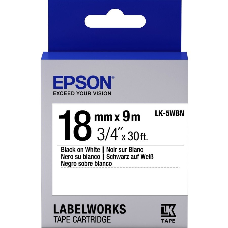 Epson LabelWorks LK-5WBN Label Tape