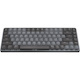 Logitech MX Mechanical Mini Minimalist Wireless Illuminated Keyboard, Linear Switches, Bluetooth, Graphite