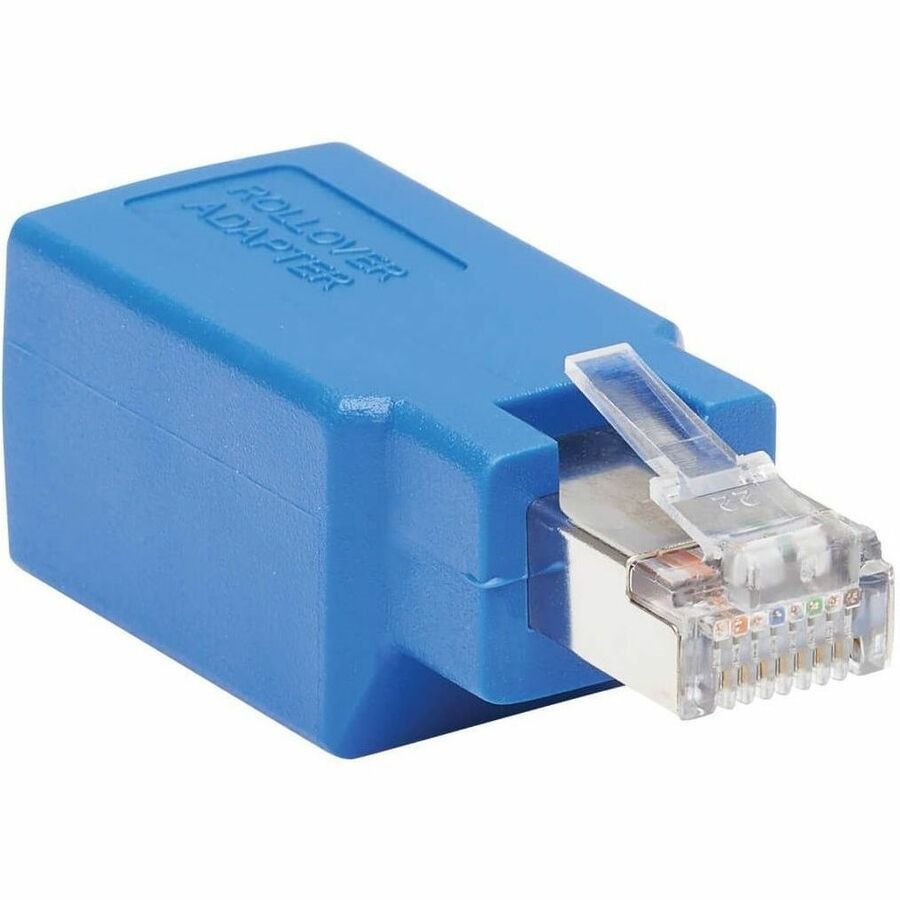 Eaton Tripp Lite Series Cisco Serial Console Rollover Adapter (M/F) - RJ45 to RJ45, Shielded, Blue