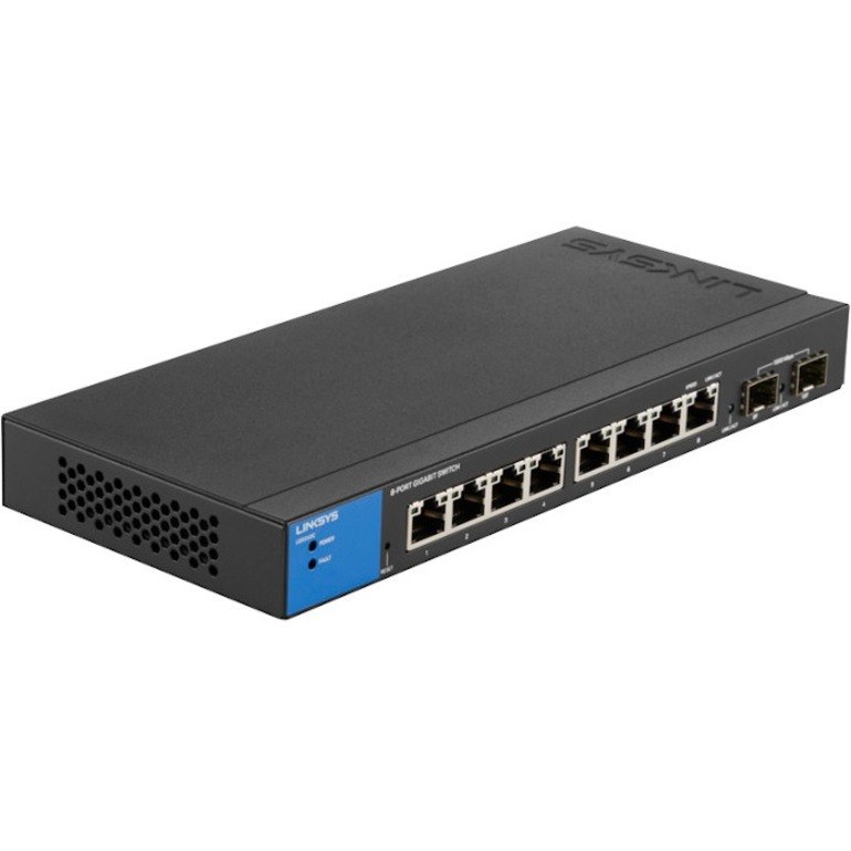 Linksys 8-Port Managed Gigabit Ethernet Switch with 2 1G SFP Uplinks