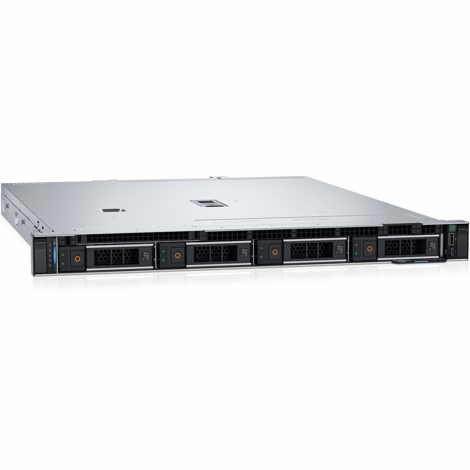 Dell PowerEdge R360 1U Rek Server - 1 x Intel Xeon 3,10 GHz - 32 GB RAM - 960 GB SSD - (2 x 480GB) SSD Configuration - Serieel ATA/600, 12Gb/s SAS, NVMe controller