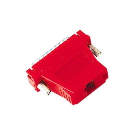 Black Box Modular Adapter Kit - DB25 Male to RJ45 Female, Red