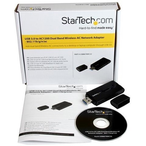 StarTech.com USB 3.0 AC1200 Dual Band Wireless-AC Network Adapter - 802.11ac WiFi Adapter