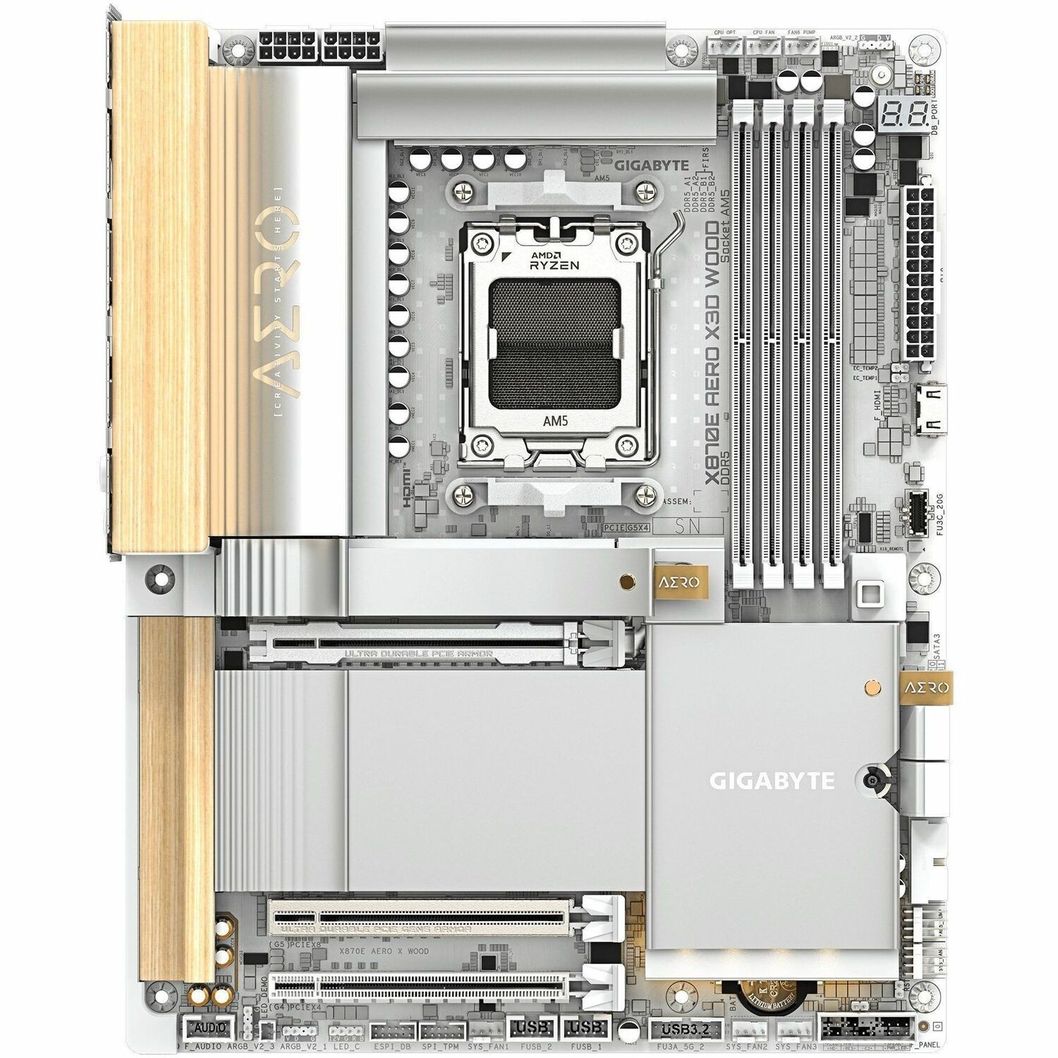 Gigabyte X870e Aero X3D Wood 16+2+2