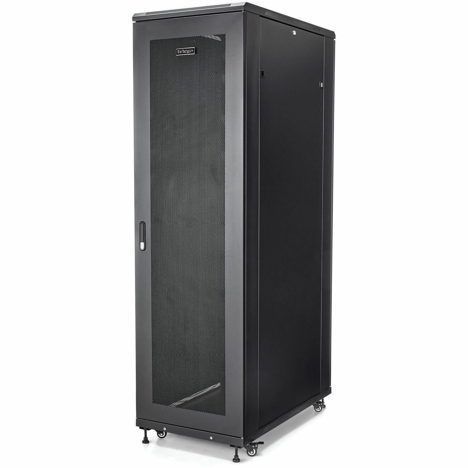 StarTech.com 4-Post 42U Serverkast, 19" Netwerkkast, Data Rack, Serverkast met Wielen, Full Size Industriële Netwerk Rack