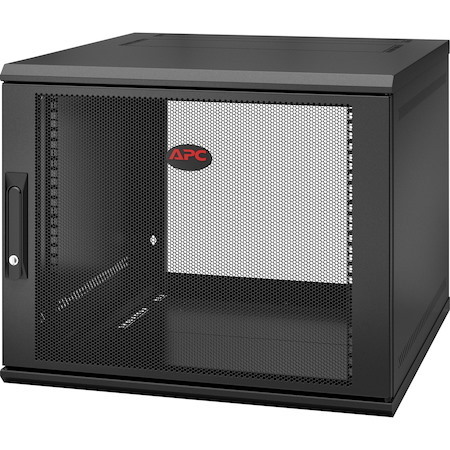 APC NetShelter 9U Wallmount Rack Enclosure Cabinet Single Hinged Server Depth