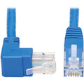 Eaton Tripp Lite Series Up-Angle Cat6 Gigabit Molded UTP Ethernet Cable (RJ45 Right-Angle Up M to RJ45 M), Blue, 20 ft. (6.09 m)