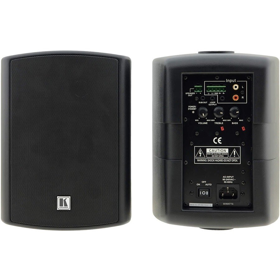 Kramer Tavor TAVOR-5-O(PAIR)/BLACK Speaker System - 60 W RMS - Black
