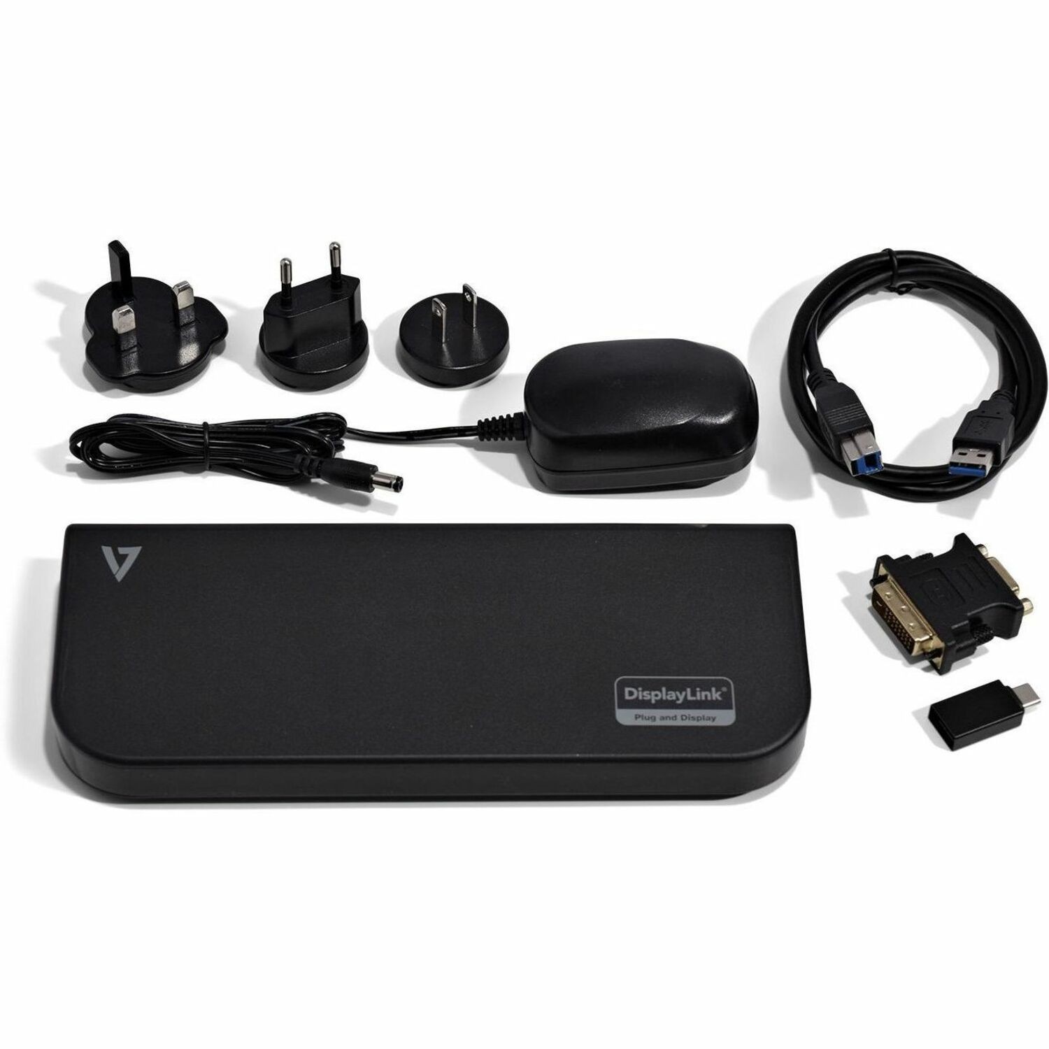 V7 UDDS2 USB 3.0 Docking Station - Schwarz
