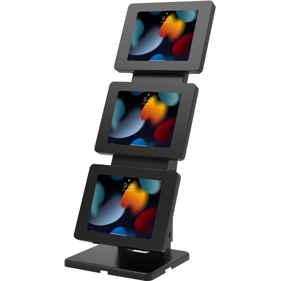 CTA Digital Triple-Screen Adjustable Kiosk with Universal Security Enclosures