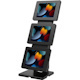 CTA Digital Triple-Screen Adjustable Kiosk with Universal Security Enclosures