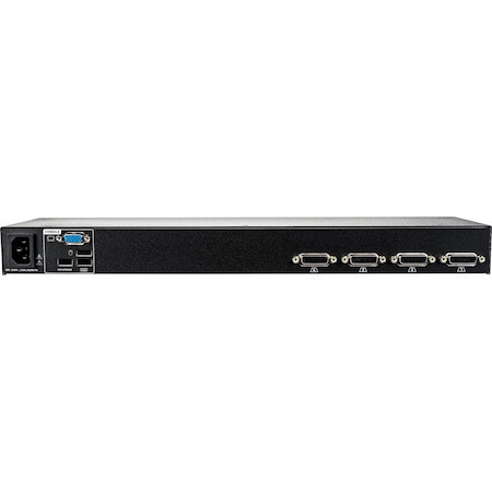 Vertiv Avocent AV104 KVM Switch | 4 port | Rackmount | Desktop | Single-User | USB | Touch Button | Hotkey Switching | Cascade | Internal Power Supply