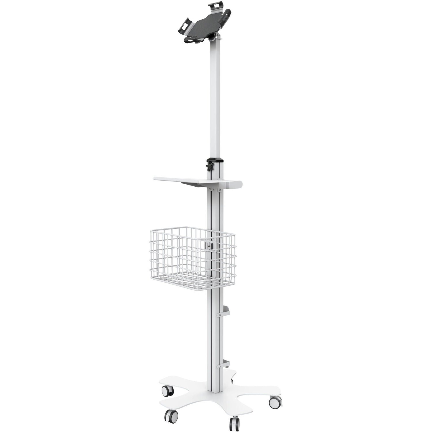 CTA Digital Medical Mobile Floor Stand with VESA Tablet Security Holder