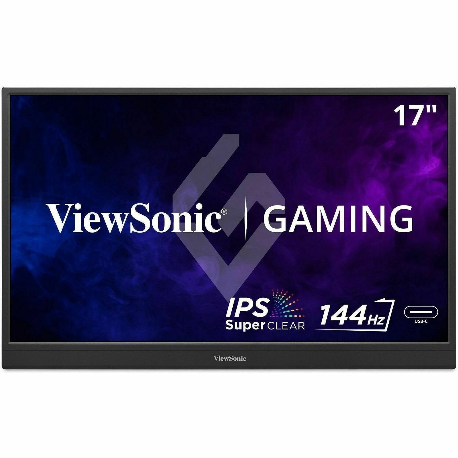 ViewSonic VX1754 17 Inch 1080p IPS Portable Gaming Monitor with 144Hz, AMD FreeSync, 2 Way Powered 60W USB C, Mini HDMI, and Built-in Stand with Protective Cover