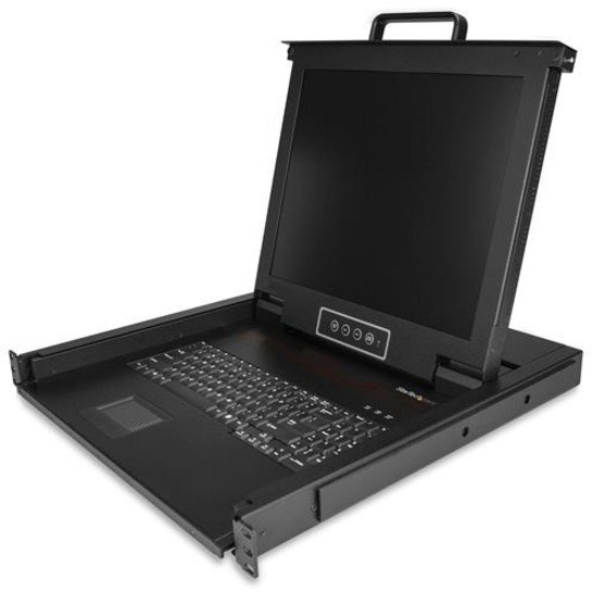 StarTech.com LCD Rack Console - Steel - Black