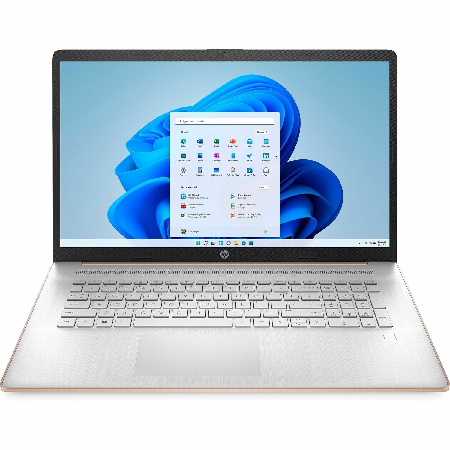 HP 17-cn3000 17-cn3001tg 17.3" Touchscreen Notebook - HD+ - Intel N-Series N200 - 4 GB - 128 GB Flash Memory - Natural Silver