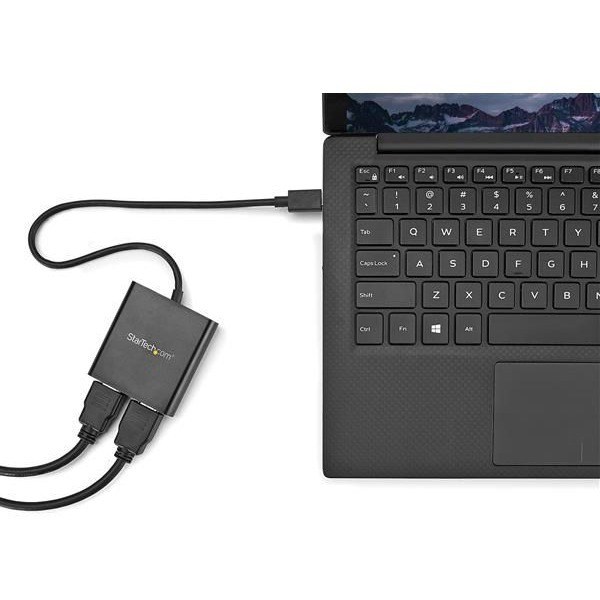 StarTech.com USB-C to Dual HDMI Adapter, USB Type-C Multi-Monitor MST Hub, Dual 4K 30Hz HDMI Laptop Display Extender/Splitter, Windows~