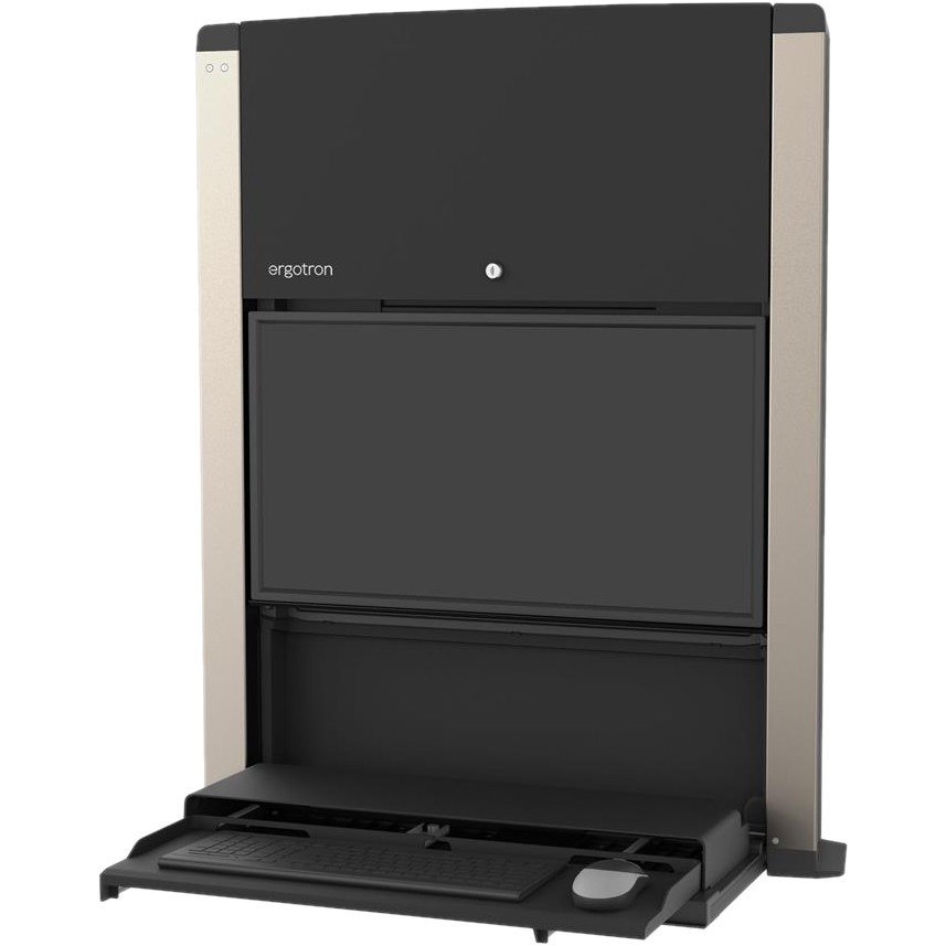 Ergotron CareFit Mounting Enclosure for Display Screen, Computer, Workstation - Matte Black