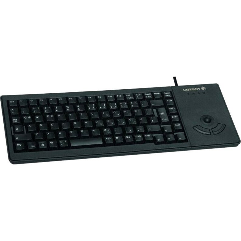 CHERRY G84-5400 Keyboard - Cable Connectivity - USB Interface - Trackball - French - AZERTY Layout - Black