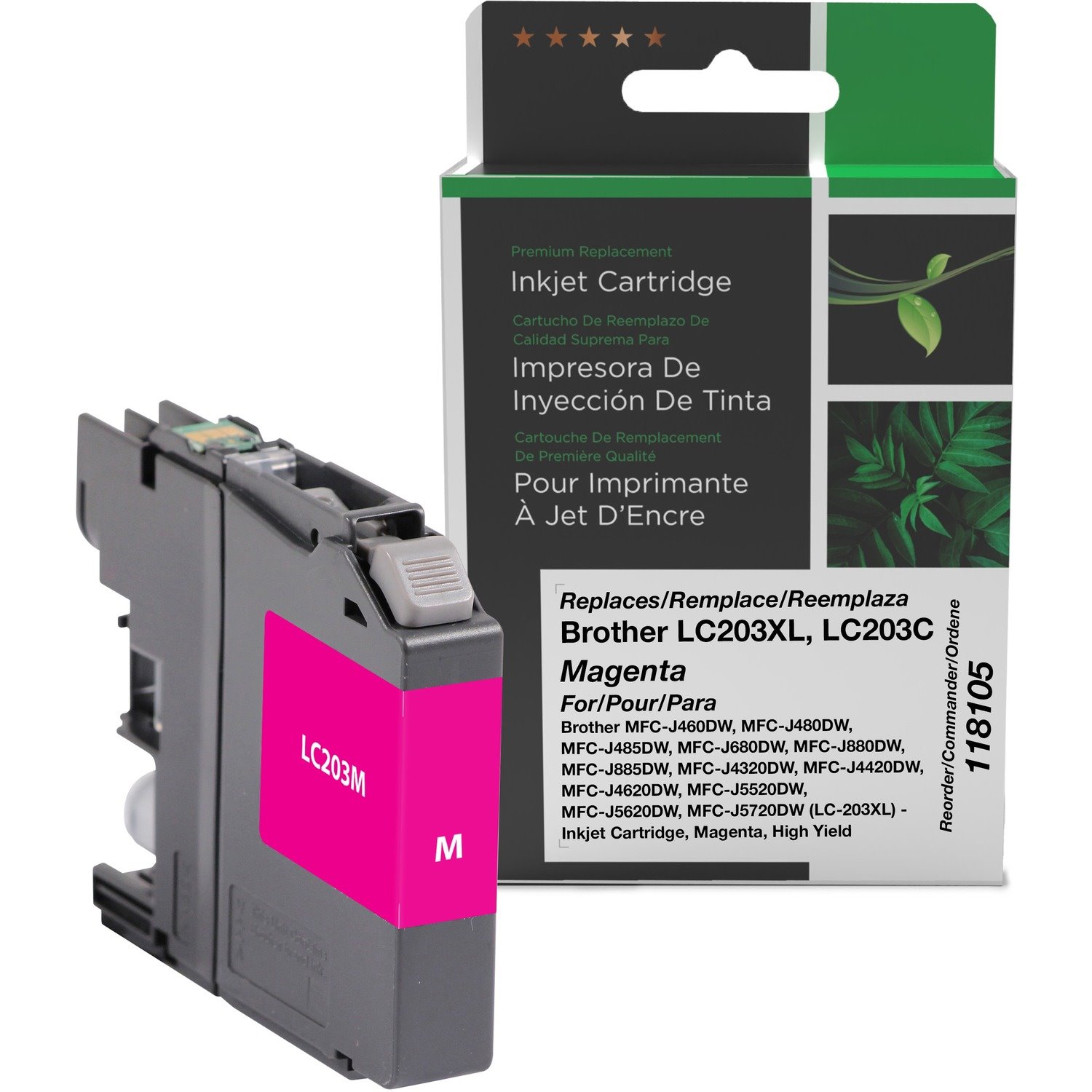 Clover Imaging Remanufactured High Yield Magenta Ink Cartridge for Brother LC203XL