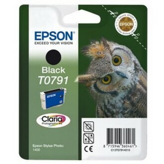 Epson Claria T0791 Original Inkjet Ink Cartridge - Black - 1 Pack