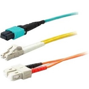 AddOn LC Female to SC Female SMF OS1 Duplex Fiber Optic Adapter