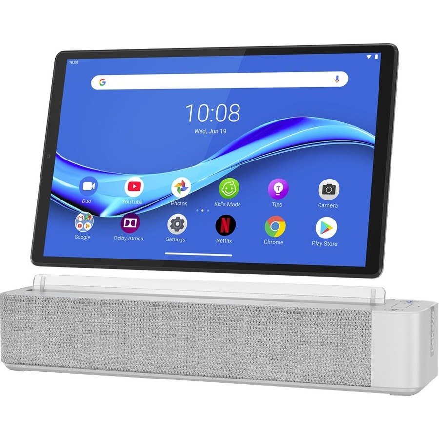 Lenovo Smart Tab M10 TB-X606FA Tablet - 10.3" WUXGA - 4 GB - 64 GB Storage - Android 9.0 Pie - Platinum Gray