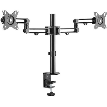 StarTech.com Desk Mount Dual Monitor Arm, Ergonomic VESA Compatible Mount for up to 32" (17.6lb/8kg) Displays, Desk/C-Clamp, Articulating