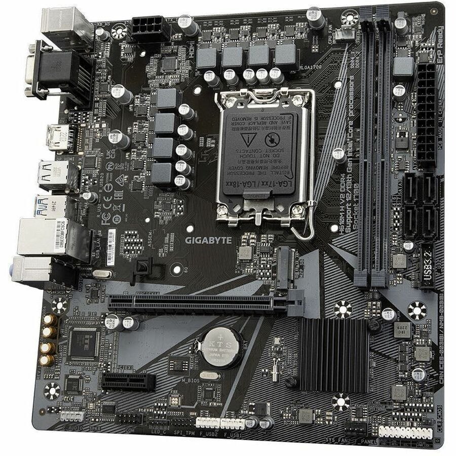 Gigabyte Ultra Durable H610M H V2 DDR4 Desktop Motherboard - Intel H610 Chipset - Socket LGA-1700 - Micro ATX