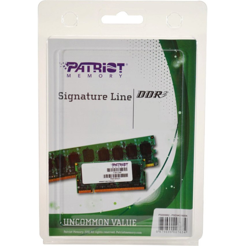 Patriot Memory Signature 4GB DDR3 SDRAM Memory Module