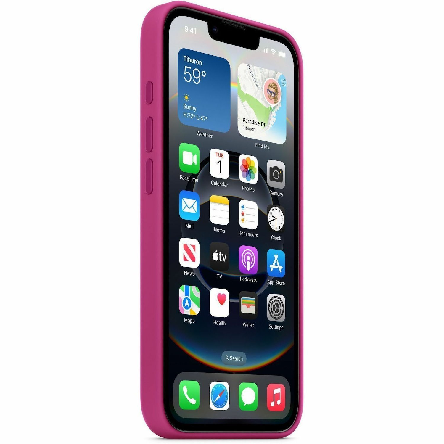 Apple iPhone 16e Silicone Case - Fuchsia