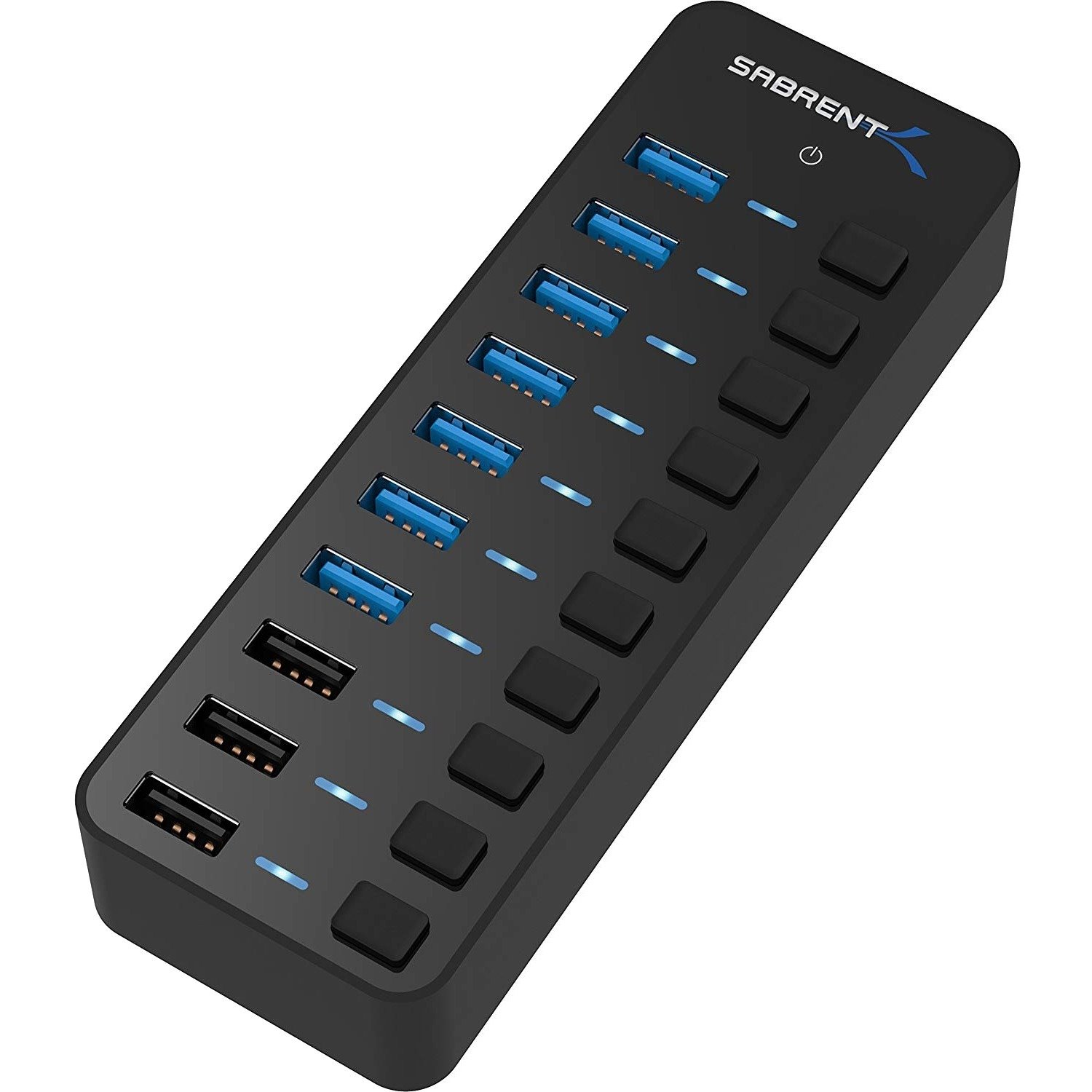 Sabrent 7 USB 3.0 Port + 3 Smart Charging Ports Hub