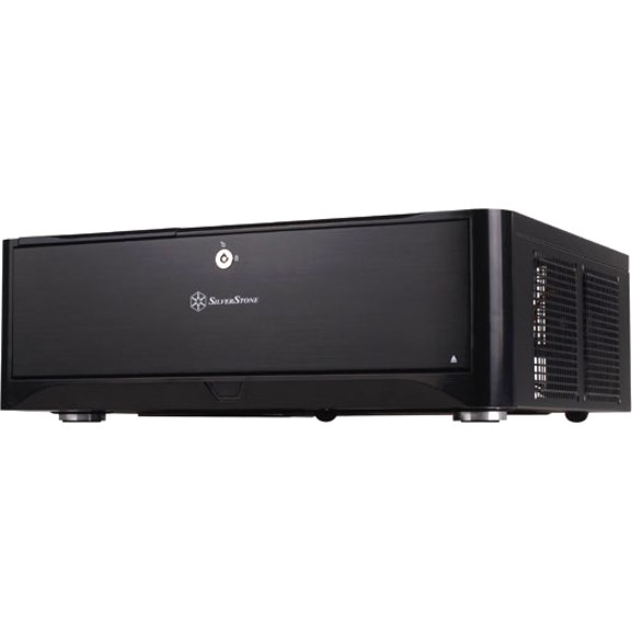 SilverStone SST-GD06B Computer Case - Micro ATX, DTX, Mini ITX Motherboard Supported - Desktop - Steel, Aluminium - Black