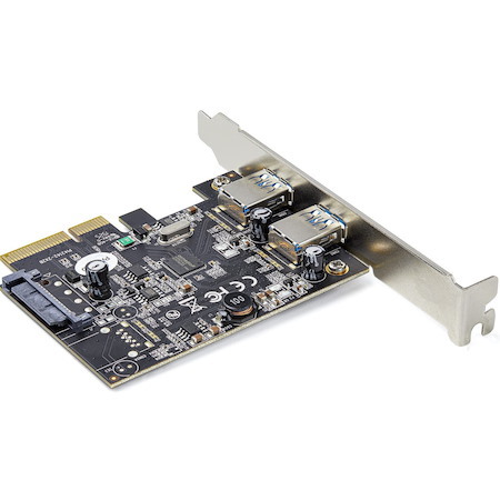 StarTech.com 2-Port USB PCIe Card 10Gbps/port - USB 3.2 Gen 2 Type-A PCI Express 3.0 x2 Host Controller Expansion Card - Windows/Linux
