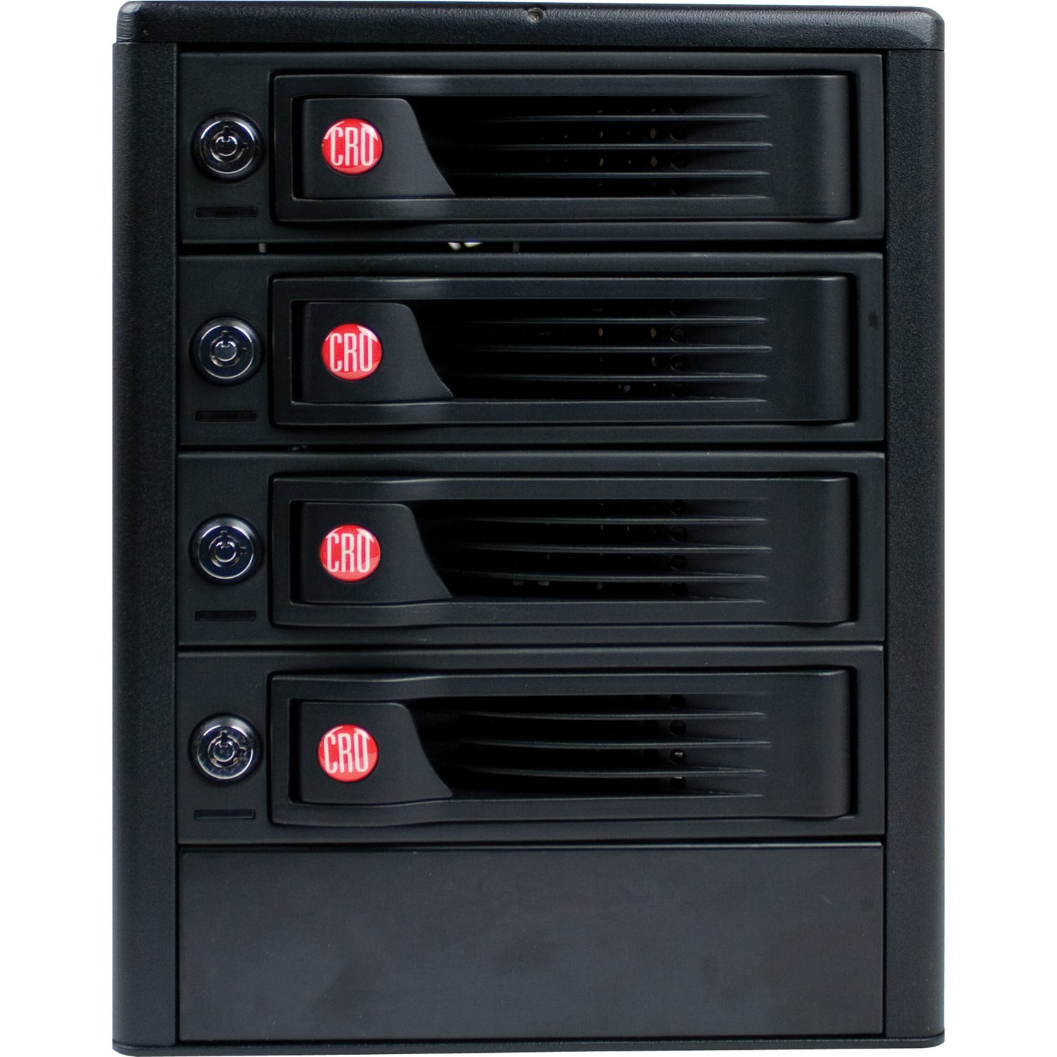 CRU 4-Bay 6Gps SAS/SATA JBOD Tower with Single SFF8088 Multilane Connection