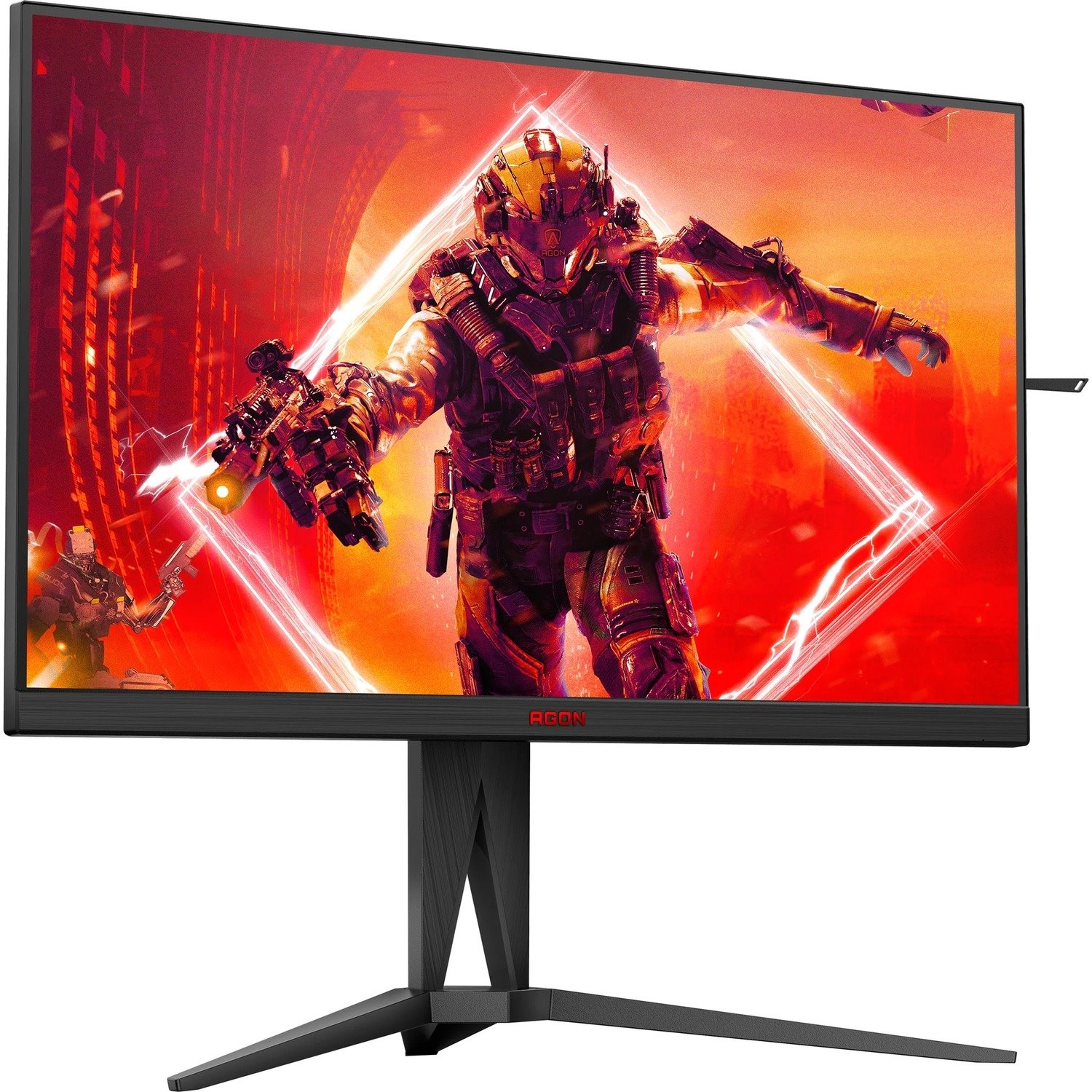 AOC AGON AG275QXN 27" Class WQHD Gaming LCD Monitor - 16:9 - Black, Red