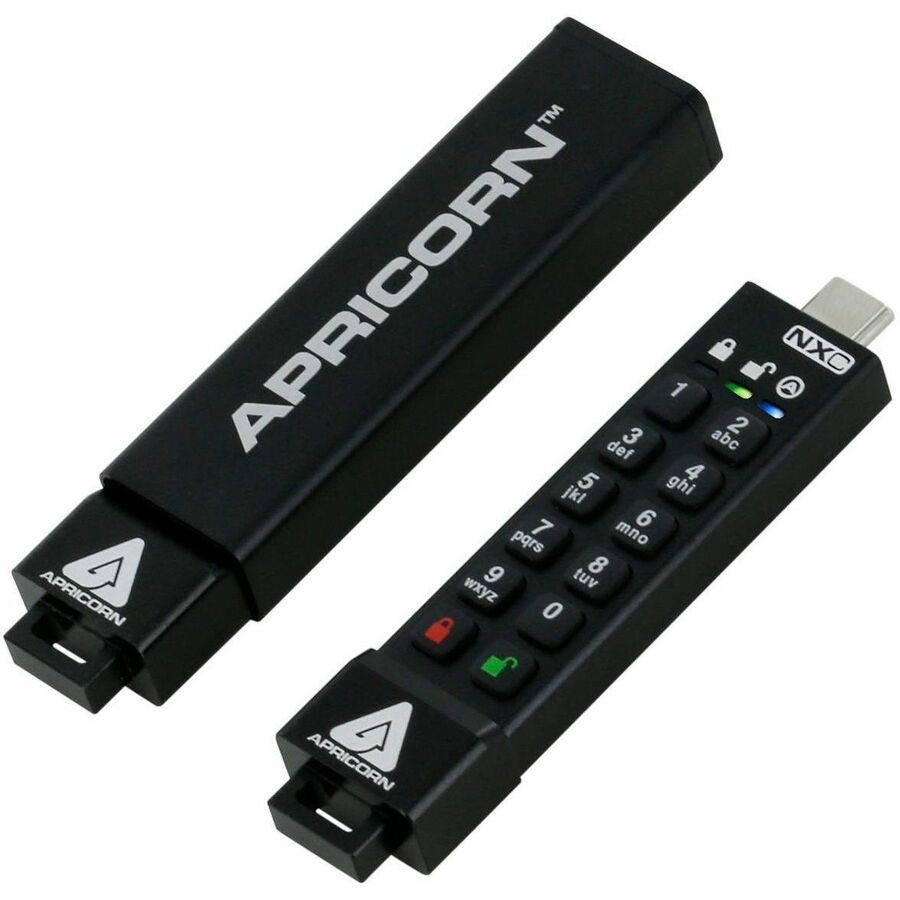 Apricorn Aegis Secure Key 3NXC 256GB USB 3.2 Type C Flash Drive